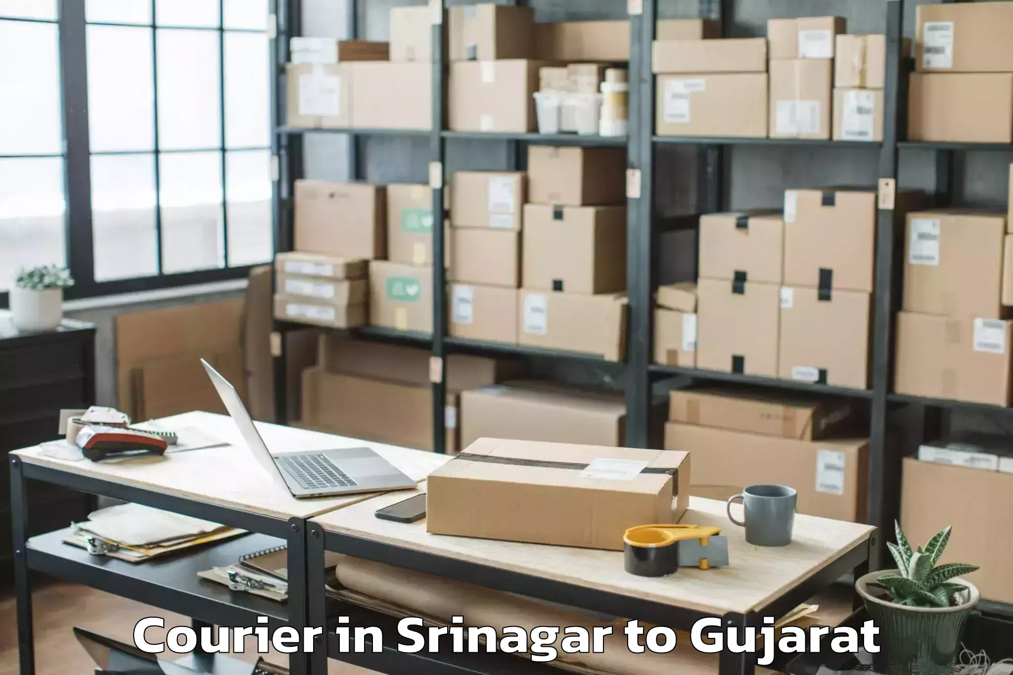 Srinagar to Hemchandracharya North Gujarat Courier